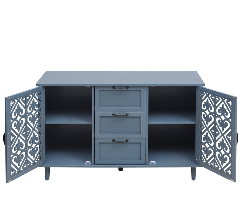 2 Door 3 Drawer Cabinet, American Furniture, Suitable for Bedroom, Living Room, Study