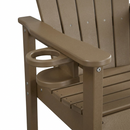 HDPE Bar Height Adirondack Chair with Cup Holder by HouseOfZazla