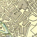 Vintage Map of Rome, Italy 1901
