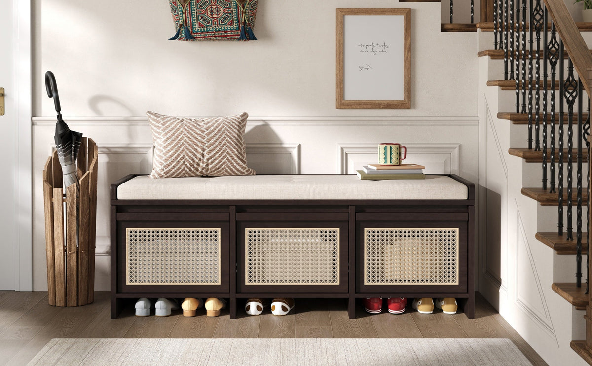 TREXM 48" Entryway Shoe Bench, photo 2 of 10
