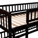 Low Bunk Bed With Slide, Fence And Ladder by HouseOfZazla