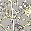 Vintage Map of Brussels, Belgium 1901