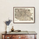 Vintage Map of Berlin, Germany 1901