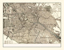 Vintage Map of Berlin, Germany 1901