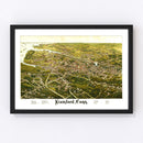 Vintage Map of Stamford, Connecticut 1883