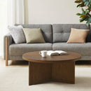 Round Coffee Table With Solid Veneer Top by HouseOfZazla
