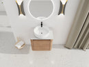 24" Wall-Mounted Bathroom Vanity With Ceramic Art Sink & Soft-Close Door by HouseOfZazla