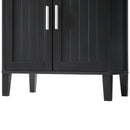 Freestanding Tall Bathroom Cabinet With Soft Close Doors And Adjustable Shelves by HouseOfZazla