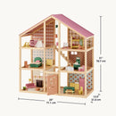 Tiny Land® Sweetwood Pegasus Dollhouse & Wooden Dollhouse Dolls