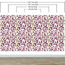 Abstract 3D Cube Shape Wall Mural. Geometric Cube Minimalistic Purple and Gold Peel and Stick Wallpaper.