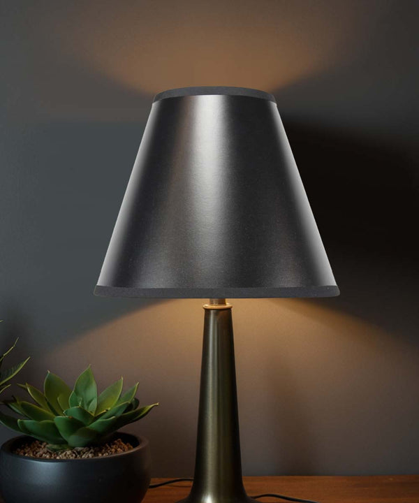 5x10x8.5" CLIP-ON FITTER Black Parchment Empire Lampshade, photo 2 of 5