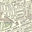 Vintage Map of Vienna, Austria 1901