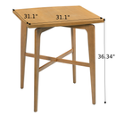 36.34 Inch High Dining Table