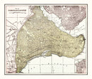 Vintage Map of Istanbul, Turkey 1901