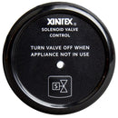 Fireboy-Xintex Propane Control  Solenoid Valve w/Black Bezel Display