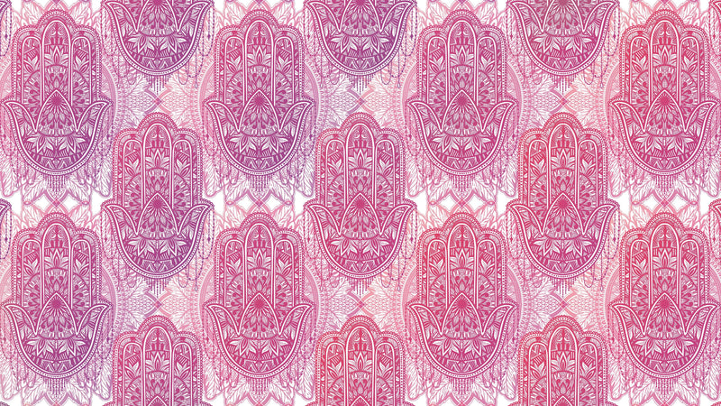 Large Floral Mandala Wall Art Wallpaper. Pink and Purple Ornament Design Peel and Stick Wall Mural.