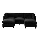 96.5" Sectional Couch for Living Room, Upholstered with Storage