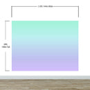 Pastel Color Wall Mural. Turquoise to Plum Purple Gradient Color Blend Design Wallpaper.
