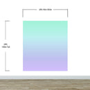 Pastel Color Wall Mural. Turquoise to Plum Purple Gradient Color Blend Design Wallpaper.