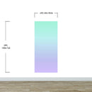 Pastel Color Wall Mural. Turquoise to Plum Purple Gradient Color Blend Design Wallpaper.