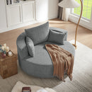 360° Swivel Accent Barrel Chair With 3 Removable Pillows For Living Room by HouseOfZazla