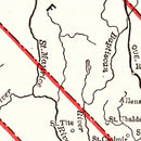Vintage Map of Quebec, Canada 1893