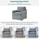 Upholstered Convertible Sleeper Sofa With 5 Position Backrest, Side Pockets, Storage by HouseOfZazla
