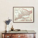 Vintage Map of Ontario, Canada 1893