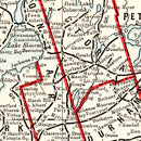 Vintage Map of Ontario, Canada 1893