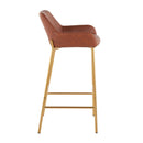 Daniella - Contemporary / Glam Fixed Height Bar Stool (Set of 2) by HouseOfZazla