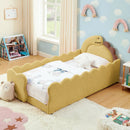 Cute Dinosaur Shaped Bed With Safety Guardrail, Toddler Frame by Unique Piece Furniture