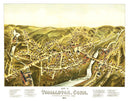 Vintage Map of Thomaston, Connecticut 1879