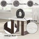 Edwyn - Natural Marble Top End Table by Unique Piece Furniture