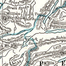 Vintage Map of Scotland 1893