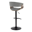 Vintage Mod - Mid Century Modern Adjustable Height Barstool With Swivel & Rounded T Footrest (Set of 2) by HouseOfZazla