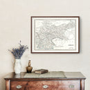 Vintage Map of Germany 1893