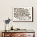 Vintage Map of Berlin, Germany 1893