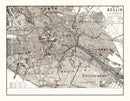 Vintage Map of Berlin, Germany 1893