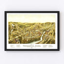 Vintage Map of Thomaston, Connecticut 1879