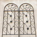 2 Pack Metal Garden Trellis 86.7" x 19.7"