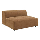 Zoey - Modular - Armless Chair - Chocolate Suede by Unique Piece Furniture