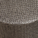 Keaton Barrel Side Table Gray by HouseOfZazla