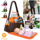 Baby Nappy Diaper Bags Mummy Diaper Duffel Shoulder Bags w/ Wipeable Diaper Changing Pad Transparent Bag Travel Tote Handbags For Overnights