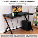 Home Office Modern Ergonomic Study Computer Desk for Small Space by LJGDeals