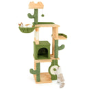 63 Inch Cactus Cat Tree with Sisal Scratching Posts and Board for Indoor Cats by LJGDeals