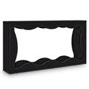 63 Inch Console Table 2-Tier Narrow Entryway Table with Wavy Edge Storage Shelf by LJGDeals