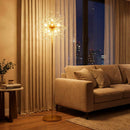 63-Inch Crystal Floor Lamp with Acrylic Crystals by LJGDeals