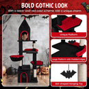 63 Inch Gothic Cat Tree with Condo and Top Cave for Large Cats 20+ LBS by LJGDeals