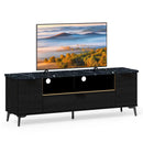 63 Inch TV Stand with Flip Door Cabinet for TVs up to 75 Inch-Black by LJGDeals