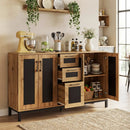 63" Sideboard Buffet Cabinet with 3 Drawers and Storage Shelves by LJGDeals